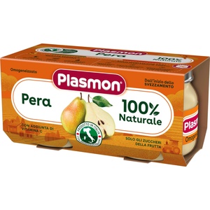 PLASMON Плодово пюре Plasmon - С круша, 6м+, 2 х 80 g (0917) - baby