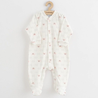 New Baby Kojenecký overal Classic II medvídek růžový