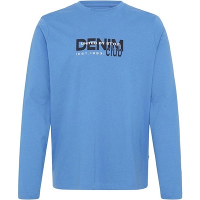 Blend BHKASMIR L/S Logo Tee modrá čierna