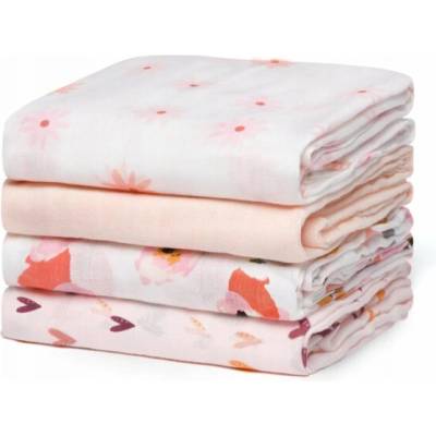 Momcozy SJ003 Balení 4 přikrývek Deky 120 x 120
