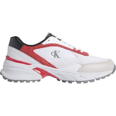 Маратонки Calvin klein Hike Runner trainers - White (Bright White / Grey / Flame Scarlet)