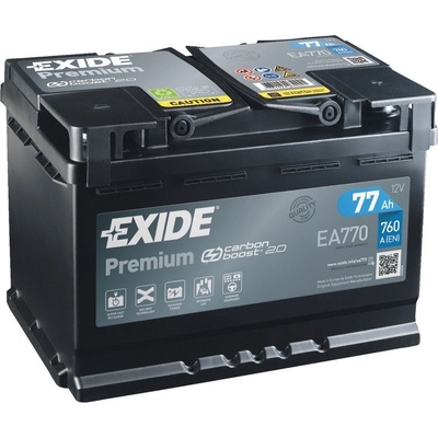 Exide Premium 12V 77Ah 760A EA770 – Zboží Mobilmania