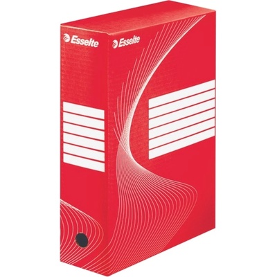 ESSELTE Кутия за документи ESSELTE A/4 100 mm картон червена 128422 (esselte128422)