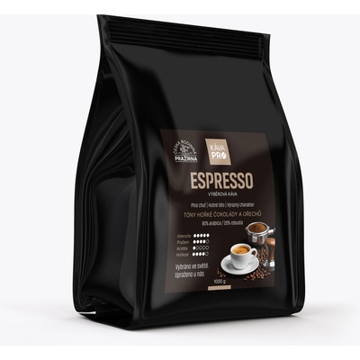 KávaPRO Espresso silná a plná káva na espresso turek 1 kg