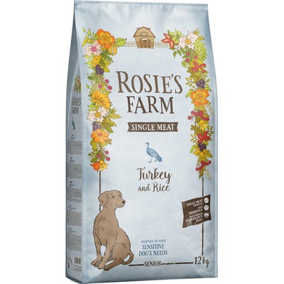 Rosies Farm Single Meat Senior morčacie s ryžou 1 kg