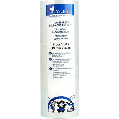 Victoria lepiaca páska transparentná 19 mm x 33m