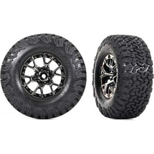 Traxxas колело 2.2/3.0", джанта Raptor R черен хром, гума BFGoodrich T/A KO2 (2)