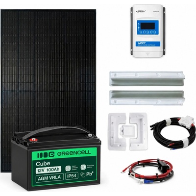 Ecoprodukt solárny ostrovný systém 12V 240Wp 100Ah karavan