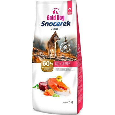Gold Dog Snocerek hovädzie mäso losos zelenina bez hydiny 15 kg