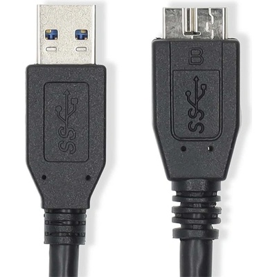 Nedis CCGL61500BK10 Кабел USB3.2 - micro-B (micro B), 5 Gbps, 1 м, (USB3.1, USB3.0, USB2.0) (CCGL61500BK10)