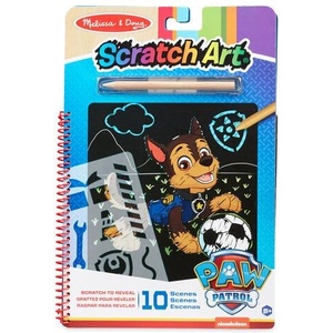 Melissa & Doug - Детска книжка скреч арт - Чейс Пес Патрул