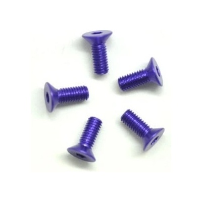 Arrowmax Alu Screw Allen Countersunk M3X8 Purple 7075 5 Discontinued AM-14CS3008-P