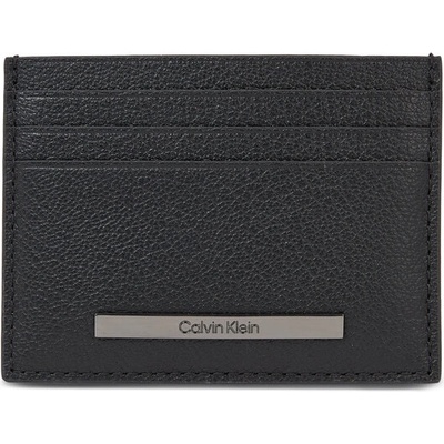 Calvin Klein Калъф за кредитни карти Calvin Klein Modern Bar Cardholder 6Cc K50K510892 Ck Black BAX (Modern Bar Cardholder 6Cc K50K510892)