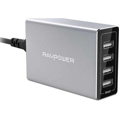 RAVPower Зарядна станция RavPower с 4 изхода 40W технология iSmart RP-PC030