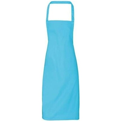 Premier Workwear Zástěra s laclem z biobavlny bez kapsy PR102 Turquoise Pantone 312 60x87cm