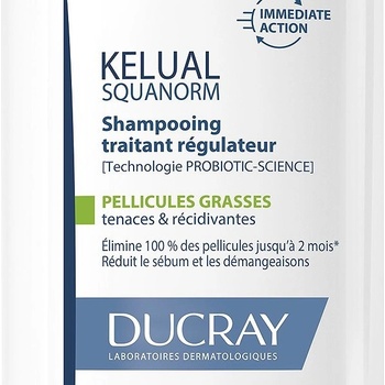 Ducray Kelual Squanorm Šampon na mastné lupy 400 ml