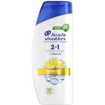 Head & Shoulders Citrus Fresh 2in1 625 ml шампоан и балсам за мазна коса и пърхот унисекс