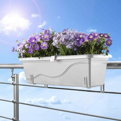Plastkon samozavlažovací truhlík Extra Line Smart Bílá 79.5x21x17 cm