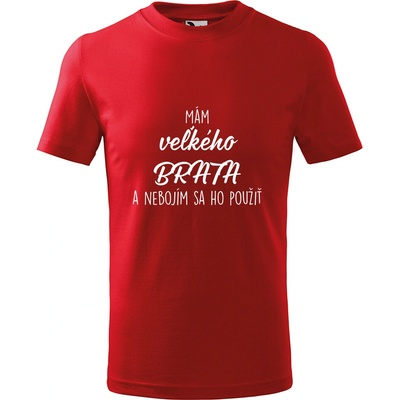 Handel detské tričko Mám veľkého brata červená