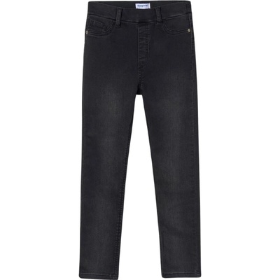 Mayoral dívčí kalhoty jeans úzké černá