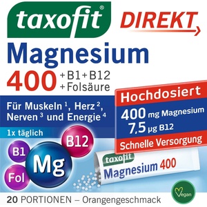taxofit® Магнезий 400 директен гранулат - 20 сашета