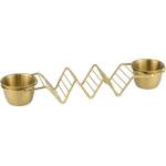 Horecano HORECANO-STREET FOOD-Стойка за тако с купички за сос 29x6.3xh4cm ЗЛАТНА (HC-981956) (01981956)