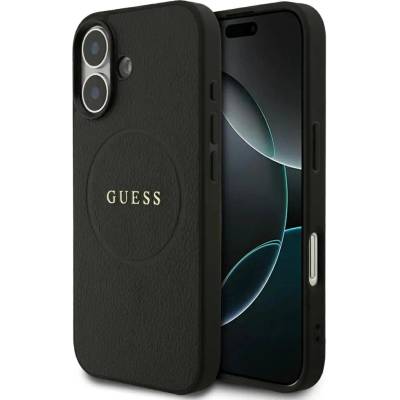 GUESS Калъф Guess Grained Ring MagSafe за iPhone 17 - черен