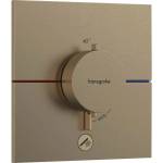 Hansgrohe ShowerSelect Comfort E 1-функционален, матиран бронз, термостатичен смесител за душ с допълнителен изход (15575140)