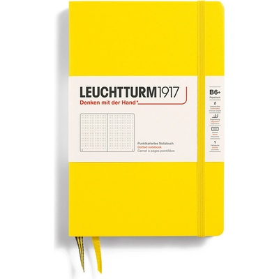 Leuchtturm1917 B6+ Tečkovaný zápisník Hardcover Lemon