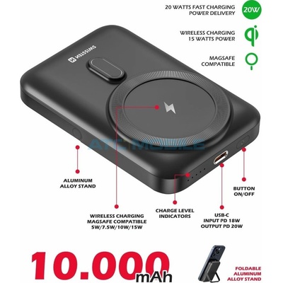 SWISSTEN Powerbanka PD 20W 10000 mAh (kompatibilní s MagSafe)