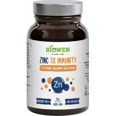 Biowen Zinc 3X Immunity Zinok komplex 100 kapsúl