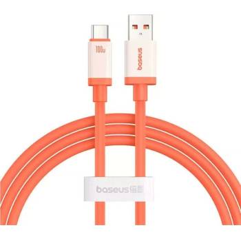 Image 1 of Baseus Кабел Baseus Zero Degrees (P10368801731-01), от USB-A(м) към USB-C(м), 1m, 100W, оранжев (P10368801731-01)