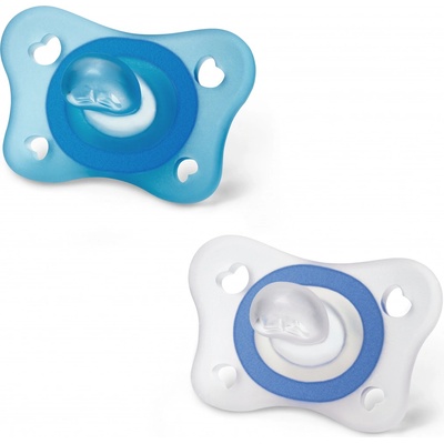 Chicco šidítko Physio Mini Soft celo silikon chlapec 2 ks V002456