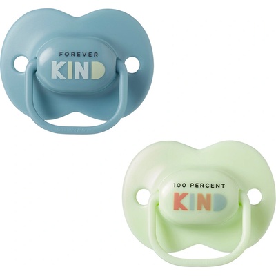 Tommee Tippee Ортодонтични залъгалки Tommee Tippee - AnyTime, Kind Синя и Зелена с кутия за стерилизиране, 6-18 m, 2 броя (TT.0274)