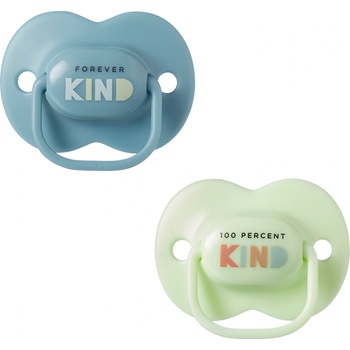 Tommee Tippee Ортодонтични залъгалки Tommee Tippee - AnyTime, Kind Синя и Зелена с кутия за стерилизиране, 6-18 m, 2 броя (TT.0274)