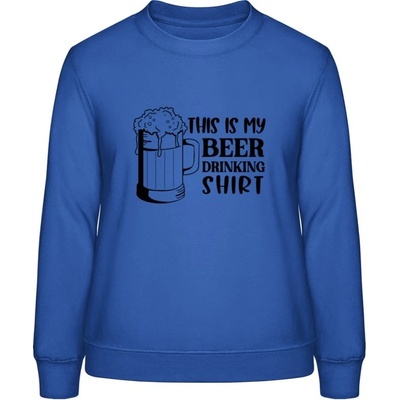 AWDis Sweat mikina Toto je moje Pivní Tričko Královská modrá