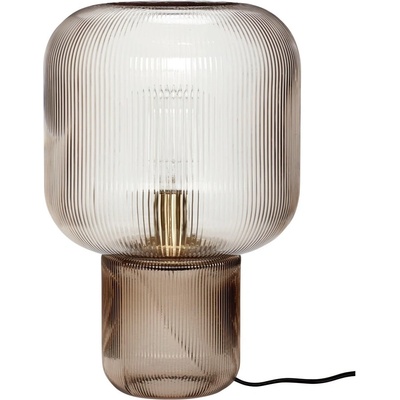 Hübsch Кафява настолна лампа със стъклен абажур (височина 42 cm) Pirum - Hübsch (991206)