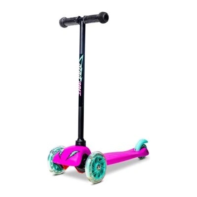 YBike Yvolution: Триколесен скутер Neon Bolt със светещи колела - Розов