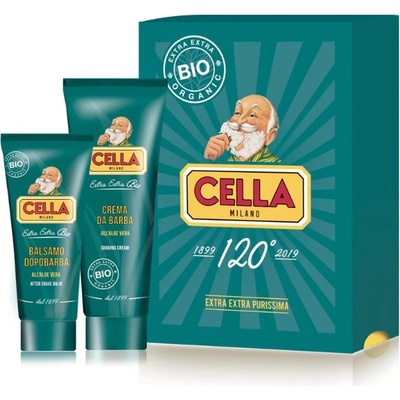 Cella Milano Organic krém na holení 150 ml + balzám po holení 100 ml sada