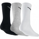 Nike ponožky 3 páry 3PPK VALUE COTTON CREW SX4508 965 bielo/sivo/čierne