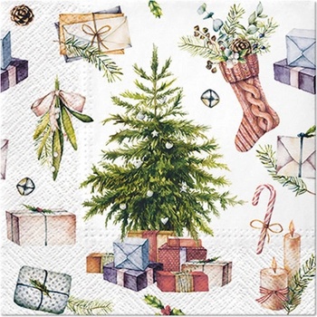 paw servítky christmas at home 33x33cm