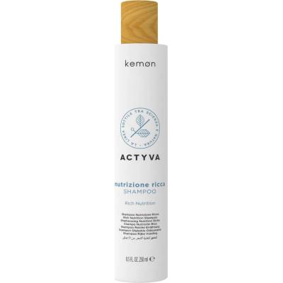 Kemon Actyva Nutrizone Ricca šampon pro suché a křehké vlasy 250 ml