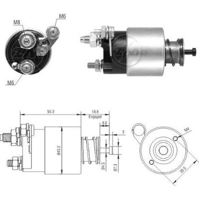 Spínač startéru Valeo TSC10B1
