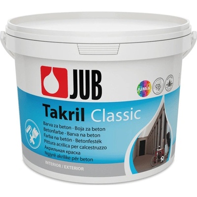 JUB TAKRIL - farba na betón (škridla, steny, prístrešky) - 2 16l šedá