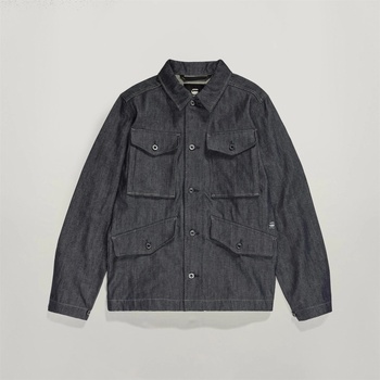 Image 1 of G Star Риза с дълъг ръкав G Star Men's Vodan Long Sleeve Button Oversized Fit Overshirt - Raw Denim
