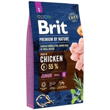 Brit Brit Premium by Nature S Junior Храна за кучета, суха, за подрастващи, 8kg