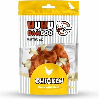 Huhubamboo VO kosť s kuracím 75 g