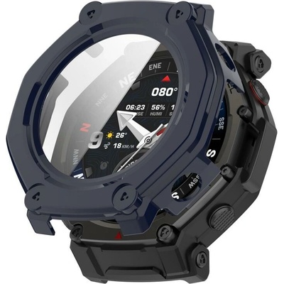 VSECHNONAMOBIL 124632 PC FULL COVER Plastový kryt se sklem pro Amazfit T-Rex 3 Pro 48mm modrý – Zboží Živě