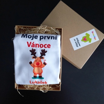 Boodyy Overal Moje první Vánoce se sobíkem a jménem Lukašek