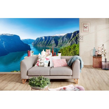 DIMEX ART s. r. o Самозалепваща се флизелинова фототапета согнефиорд през лятото 375 x 250 см
